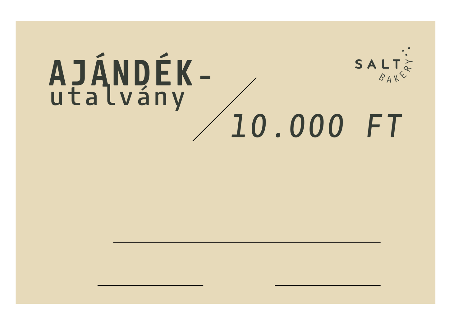 10.000 FT ÉRTÉKŰ AJÁNDÉKUTALVÁNY